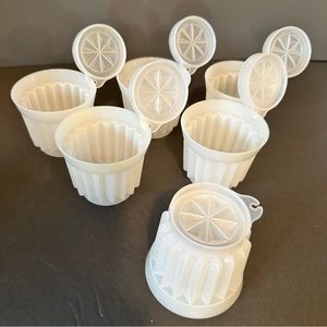 Vintage individual Tupperware jello/pudding moulds